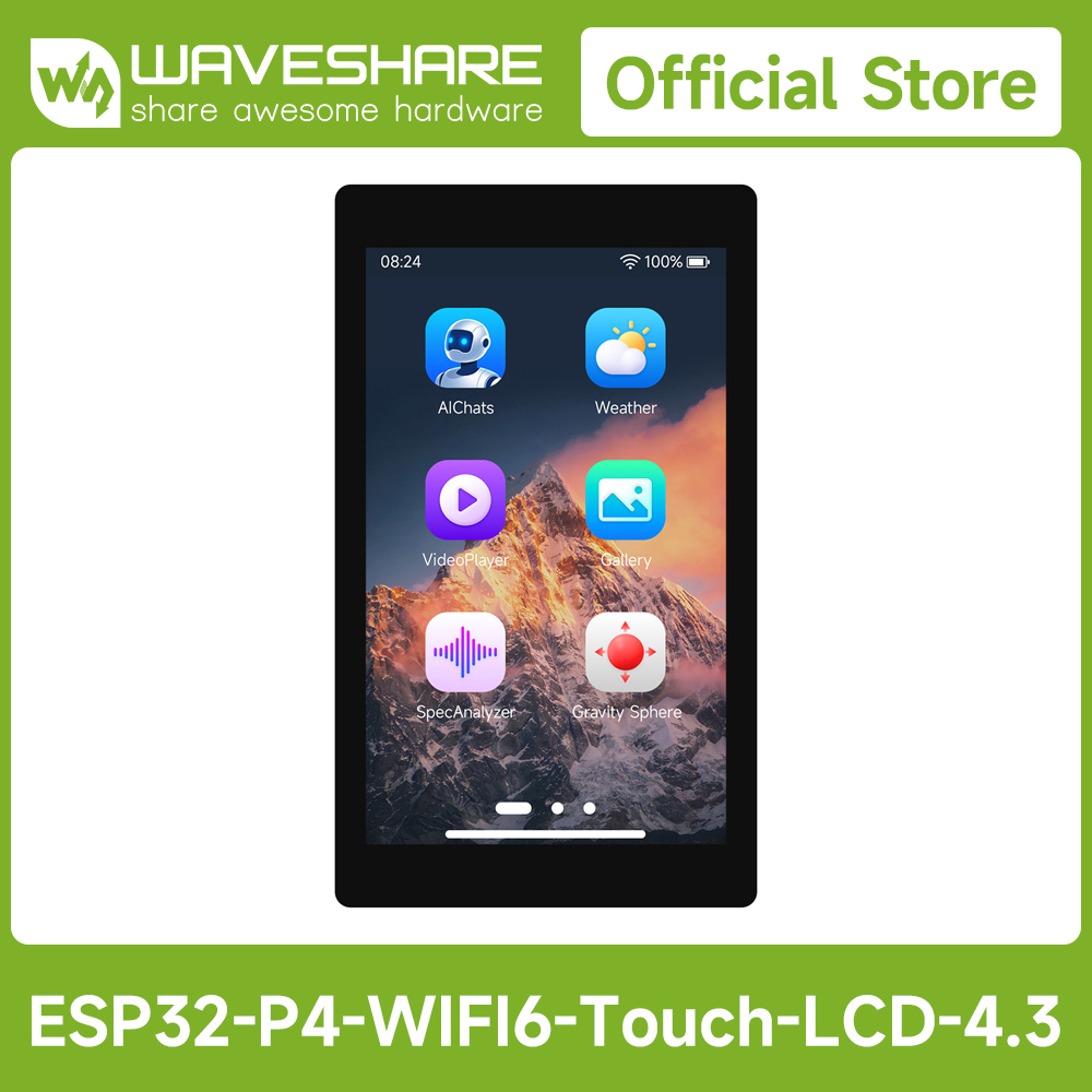 Waveshare ESP32-P4-WIFI6 4,3-Z – Waveshare Esp32 Bewertung und Preis