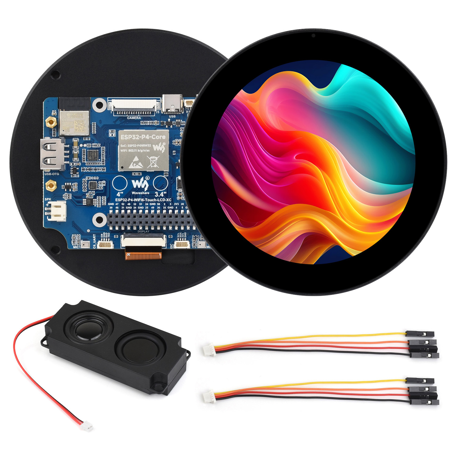 ESP32-P4 3,4/4 Zoll rundes Tou – Doit Esp32 Bewertung und Preis
