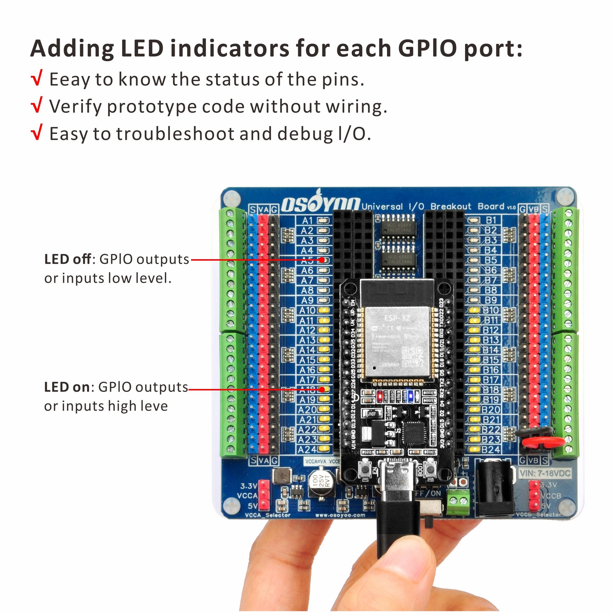OSOYOO Universal IO Breakout B – Nodemcuv2 Bewertung und Preis